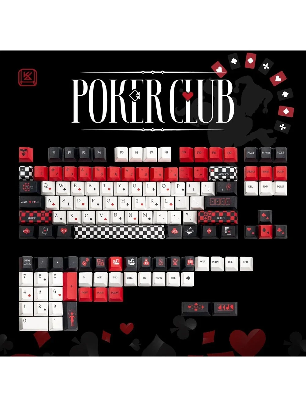 Keygeak Poker Club Keycaps
